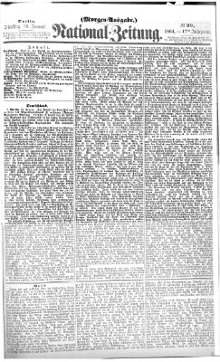 Nationalzeitung Dienstag 19. Januar 1864