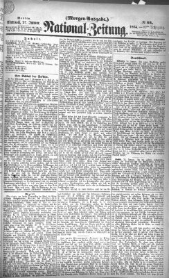 Nationalzeitung Mittwoch 27. Januar 1864