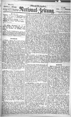 Nationalzeitung Montag 1. Februar 1864