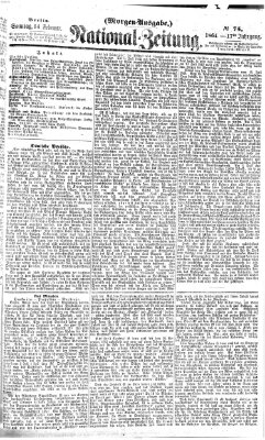 Nationalzeitung Sonntag 14. Februar 1864