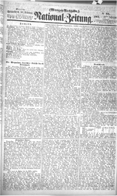 Nationalzeitung Samstag 20. Februar 1864