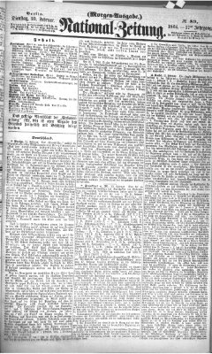 Nationalzeitung Dienstag 23. Februar 1864