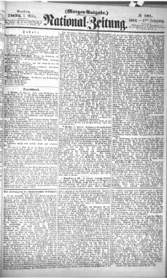 Nationalzeitung Dienstag 1. März 1864