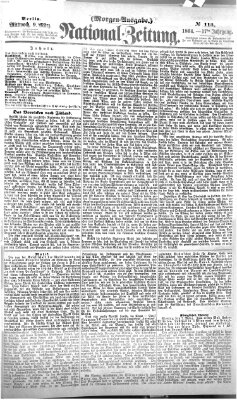 Nationalzeitung Mittwoch 9. März 1864