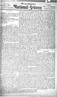 Nationalzeitung Freitag 11. März 1864