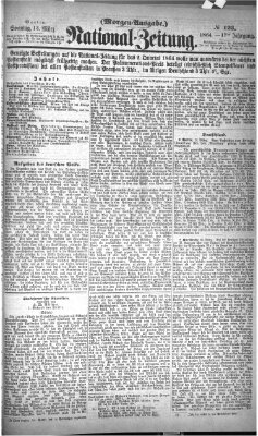 Nationalzeitung Sonntag 13. März 1864