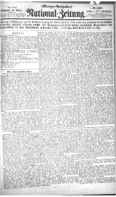 Nationalzeitung Mittwoch 23. März 1864