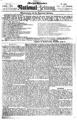 Nationalzeitung Freitag 1. April 1864