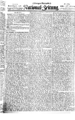 Nationalzeitung Donnerstag 14. April 1864