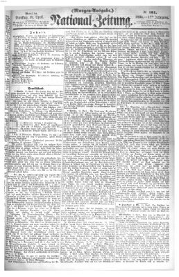 Nationalzeitung Dienstag 19. April 1864