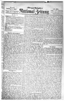 Nationalzeitung Sonntag 24. April 1864