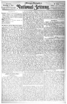 Nationalzeitung Sonntag 8. Mai 1864