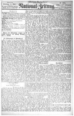 Nationalzeitung Sonntag 15. Mai 1864