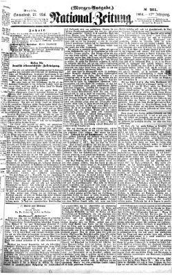 Nationalzeitung Samstag 21. Mai 1864