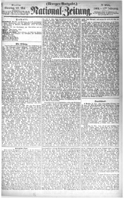 Nationalzeitung Sonntag 29. Mai 1864