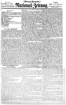 Nationalzeitung Samstag 4. Juni 1864