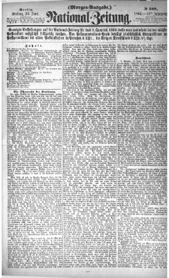 Nationalzeitung Freitag 24. Juni 1864