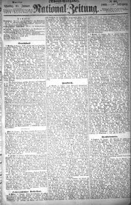 Nationalzeitung Montag 23. Januar 1865