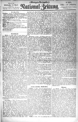 Nationalzeitung Mittwoch 19. April 1865