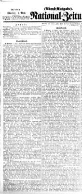 Nationalzeitung Montag 1. Mai 1865