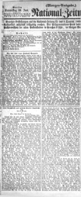 Nationalzeitung Donnerstag 22. Juni 1865