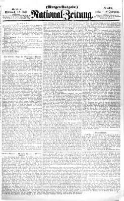 Nationalzeitung Mittwoch 12. Juli 1865