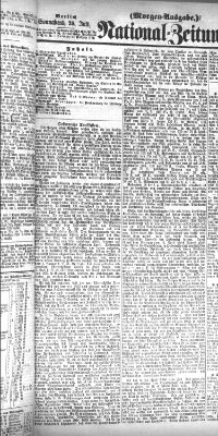 Nationalzeitung Samstag 29. Juli 1865