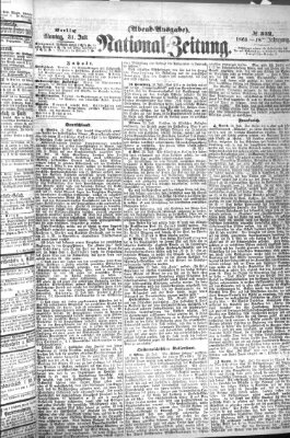 Nationalzeitung Montag 31. Juli 1865