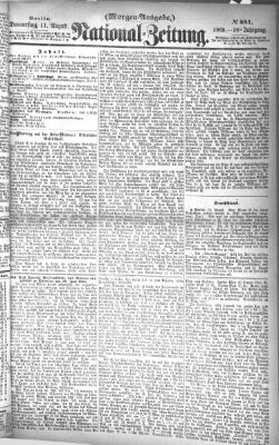 Nationalzeitung Donnerstag 17. August 1865