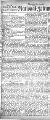 Nationalzeitung Sonntag 20. August 1865