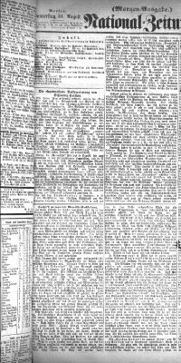 Nationalzeitung Donnerstag 31. August 1865