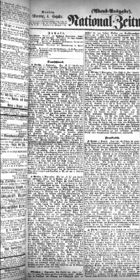 Nationalzeitung Montag 4. September 1865