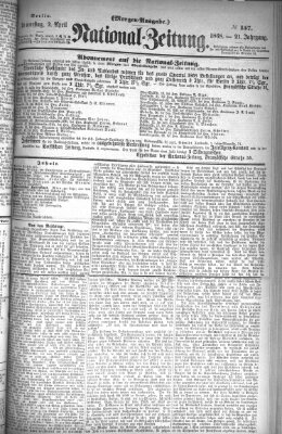 Nationalzeitung Donnerstag 2. April 1868