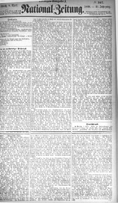 Nationalzeitung Mittwoch 8. April 1868