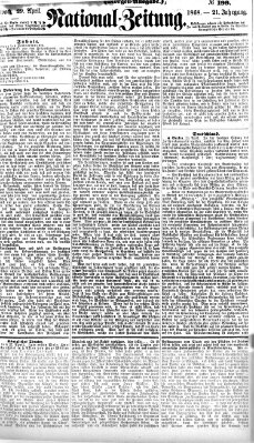 Nationalzeitung Mittwoch 29. April 1868