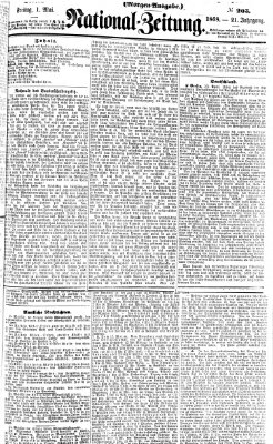 Nationalzeitung Freitag 1. Mai 1868