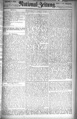 Nationalzeitung Mittwoch 6. Mai 1868