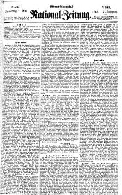 Nationalzeitung Donnerstag 7. Mai 1868