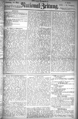 Nationalzeitung Sonntag 24. Mai 1868