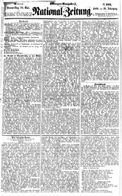 Nationalzeitung Donnerstag 28. Mai 1868