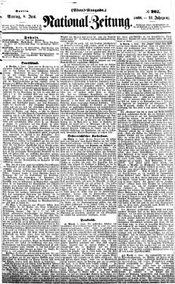 Nationalzeitung Montag 8. Juni 1868