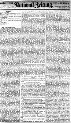 Nationalzeitung Donnerstag 11. Juni 1868