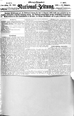 Nationalzeitung Dienstag 23. Juni 1868