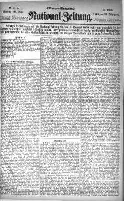 Nationalzeitung Freitag 26. Juni 1868