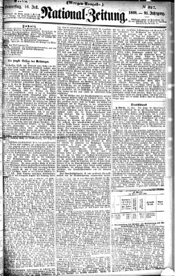 Nationalzeitung Donnerstag 16. Juli 1868