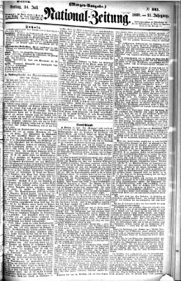 Nationalzeitung Freitag 24. Juli 1868