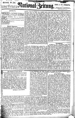 Nationalzeitung Mittwoch 29. Juli 1868