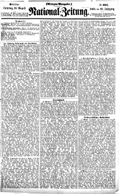 Nationalzeitung Sonntag 23. August 1868