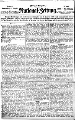 Nationalzeitung Donnerstag 24. September 1868