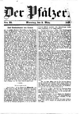 Pfälzer Montag 9. März 1857